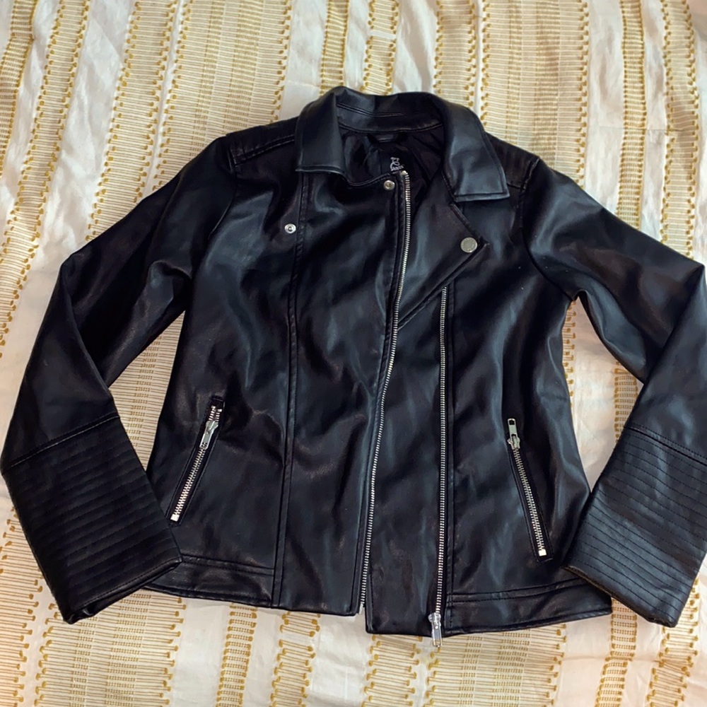 Faux leather jacket